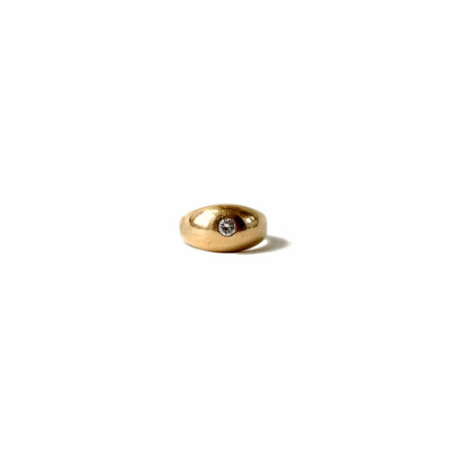 Bague 56.5 Bague jonc diamant en or jaune 18K 58 Facettes REF24036-200