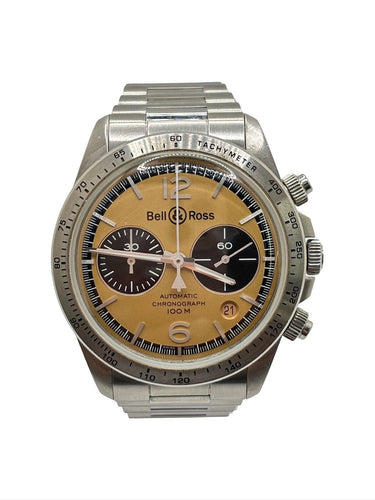 Montre Bell & Ross BR V2 Heritage - Montre chronographe en acier 58 Facettes 2051