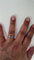 Bague 54 Bague en or blanc avec saphir et diamants 58 Facettes Bague 001
