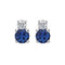 Boucles d'oreilles Single Tulip - Boucles d'oreilles en or blanc 18K, saphirs et diamants 58 Facettes GER1337BL