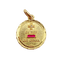 Pendentif Augis - Pendentif médaille d'amour en or 18k, diamant et rubis 58 Facettes A07472