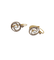 Boucles d'oreilles Dormeuses tourbillon en or 18K, perles et diamants taille rose 58 Facettes A06494