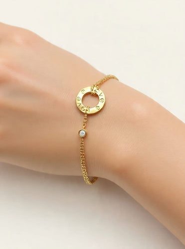 Bracelet Cartier Love - Bracelet en or rose et diamants 58 Facettes CV-068