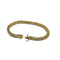 Bracelet Bracelet souple deux ors en or jaune et or gris 58 Facettes REF24058-221