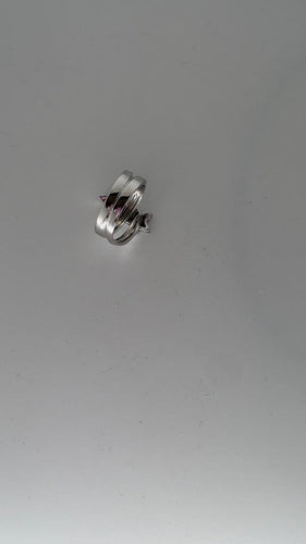 Bague 54 Bague toi et moi étoiles en or blanc et diamants 58 Facettes Bague 53828