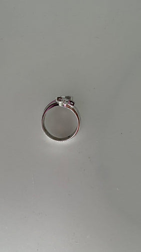 Bague 54 Bague toi et moi étoiles en or blanc et diamants 58 Facettes Bague 53828