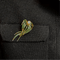 Broche Broche Posidonie en or jaune émaillé vert 58 Facettes REF25002-269