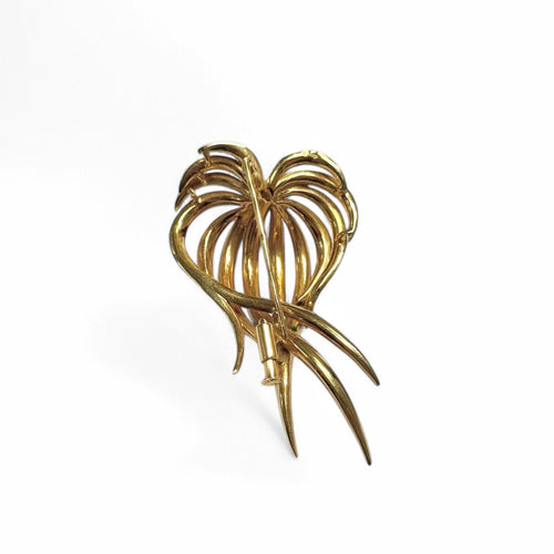 Broche Broche Posidonie en or jaune émaillé vert 58 Facettes REF25002-269