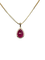 Collier Collier en or jaune avec rubis 6,19 ct et diamants 58 Facettes Collier