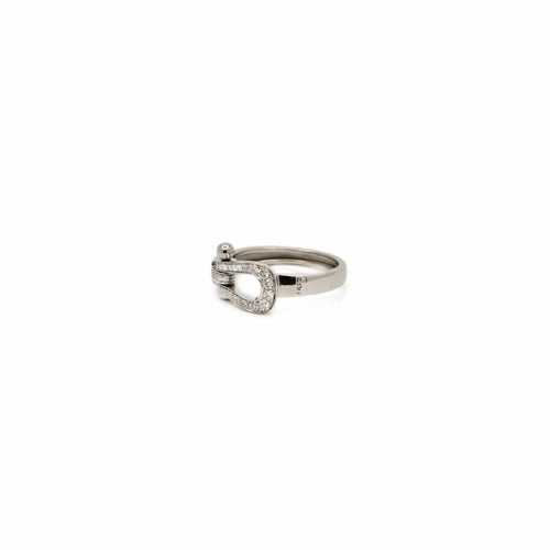 Bague 50.5 Fred Force 10 - Bague en or gris et diamants 58 Facettes REF24104CF-267
