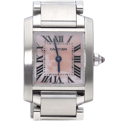 Cartier Tank Française - Стоманен часовник 