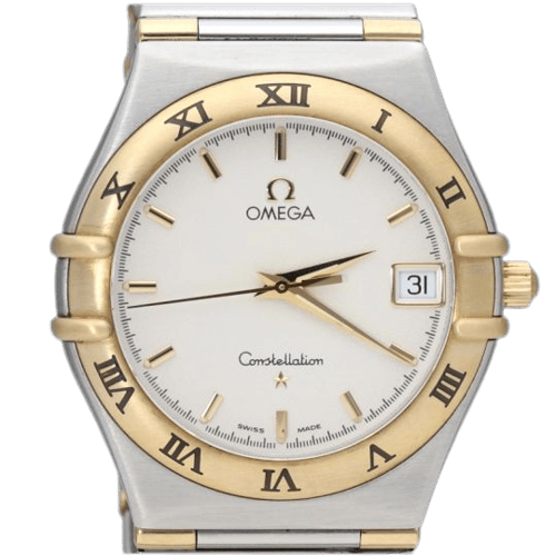 Omega Constellation - Uhr aus Gelbgold und Stahl 