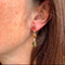 Boucles d'oreilles Boucles d'oreilles tourmaline en or rose et or gris 18K 58 Facettes REF24085-248
