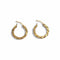 Boucles d'oreilles Créoles torsadées en or 18k 58 Facettes