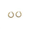 Boucles d'oreilles Créoles torsadées en or 18k 58 Facettes