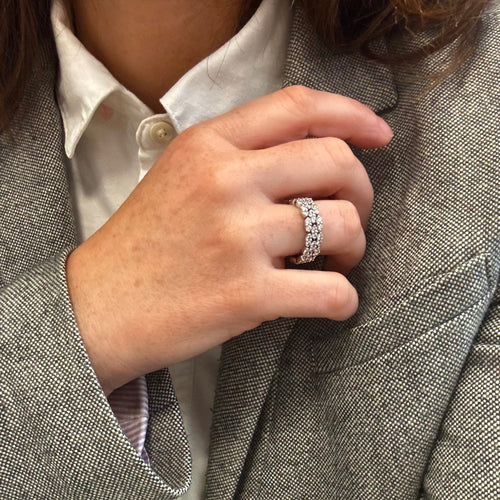 Bague 55 Mauboussin - Bague Je le veux en or gris diamants 58 Facettes REF2525-293