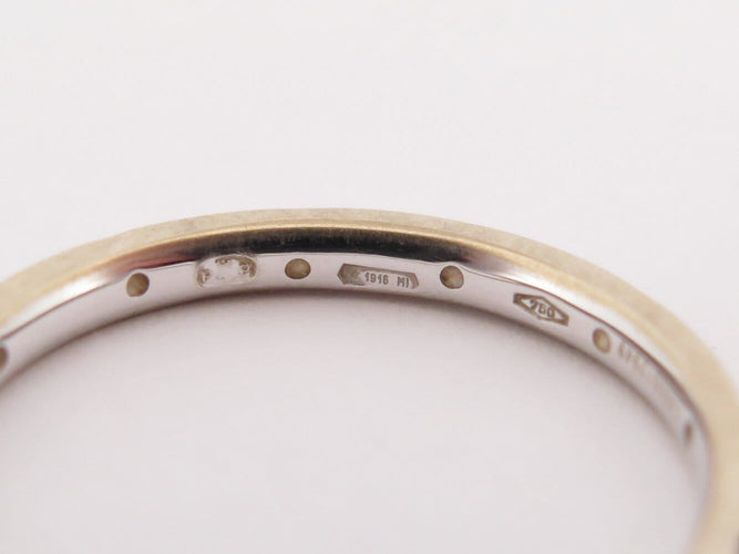 Ring 54 Pomellato Lucciole - Set of 5 rings in 18K gold and diamonds 58 Facettes 275527