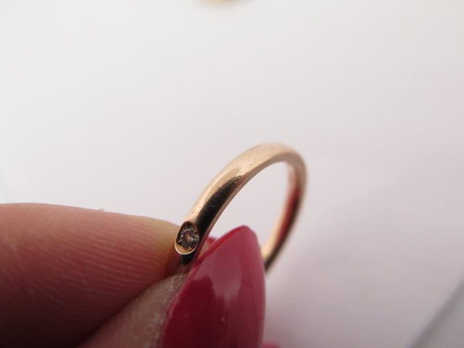 Ring 54 Pomellato Lucciole - Set of 5 rings in 18K gold and diamonds 58 Facettes 275527
