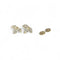 Boucles d'oreilles Lotus - Boucles d'oreilles en or jaune 18K et diamants 58 Facettes REF24094-257