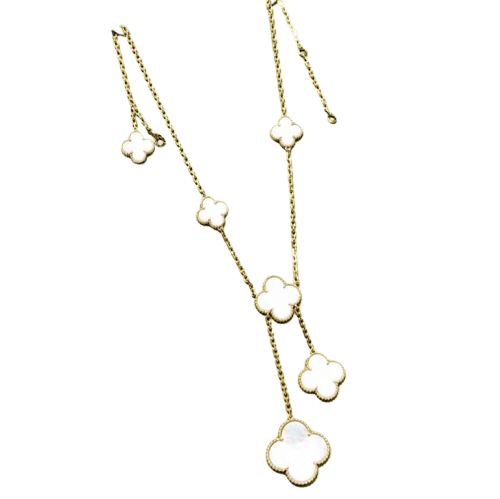 Collier Van Cleef & Arpels Magic Alhambra - Collier 6 motifs en or jaune et nacre 58 Facettes jnci118