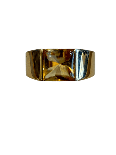 Cartier Tank - Yellow gold and citrine ring 