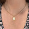 Pendentif Médaille religieuse Vierge en or jaune 18K et nacre 58 Facettes REF24066-229