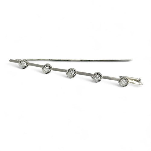 Broche Broche barrette - Diamants en platine 58 Facettes REF24003-167