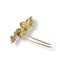 Broche Broche nœud dentelle en or jaune-rosé et platine, diamants 58 Facettes REF2539CF-306