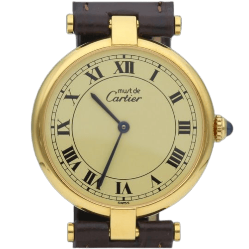 Cartier Mošt z Cartier - Hodinky Pozlacené stříbro 
