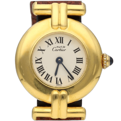 Cartier Coliseu - Relógio em Prata dourada 