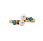 Bague 55 Bague Art nouveau en or 18k, perle et turquoises 58 Facettes A07368