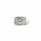 Bague 55 Bague bandeau diamants en or gris 18K 58 Facettes REF2549-317