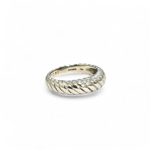 Bague 53 Boucheron - Anneau torsadé en or gris 58 Facettes REF2554CF-322