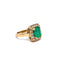 Bague 58 Empress - Bague en or jaune avec émeraude et diamants 58 Facettes 50474