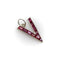Retro Pendant - V for Victory Pendant in platinum and ruby 58 Facettes 11147