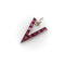 Retro Pendant - V for Victory Pendant in platinum and ruby 58 Facettes 11147