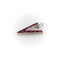 Retro Pendant - V for Victory Pendant in platinum and ruby 58 Facettes 11147