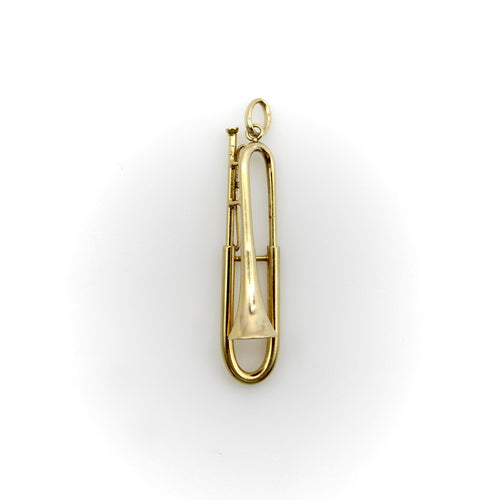 Pendentif Pendentif trombone mécanique en or 14K 58 Facettes 11149