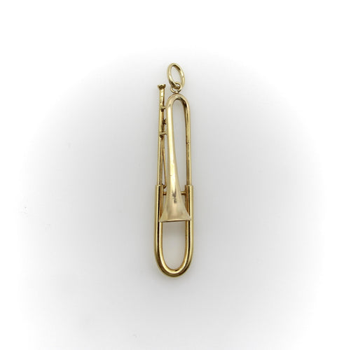 Pendentif Pendentif trombone mécanique en or 14K 58 Facettes 11149
