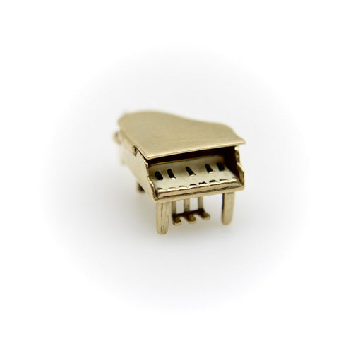 Pendentif Pendentif charm piano à queue en or 14K émaillé 58 Facettes 11150