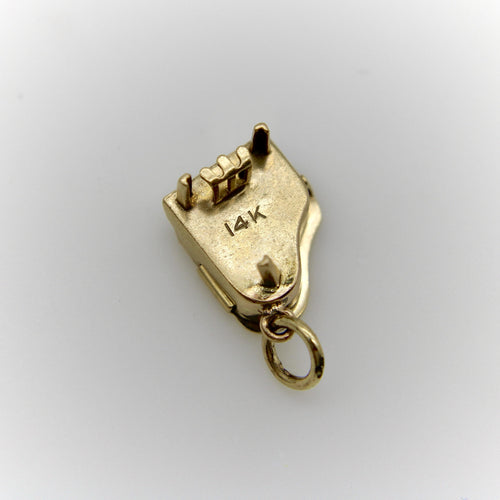 Pendentif Pendentif charm piano à queue en or 14K émaillé 58 Facettes 11150