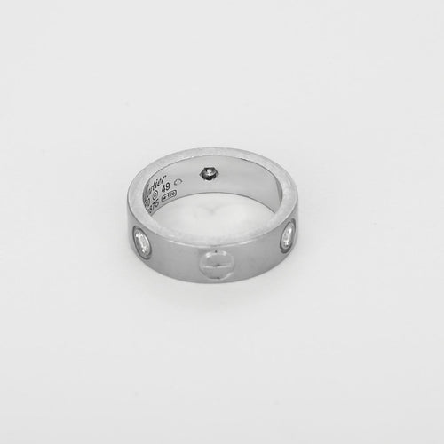 Bague 49 Cartier Love - Bague classique en or blanc et diamants 58 Facettes 58FC56