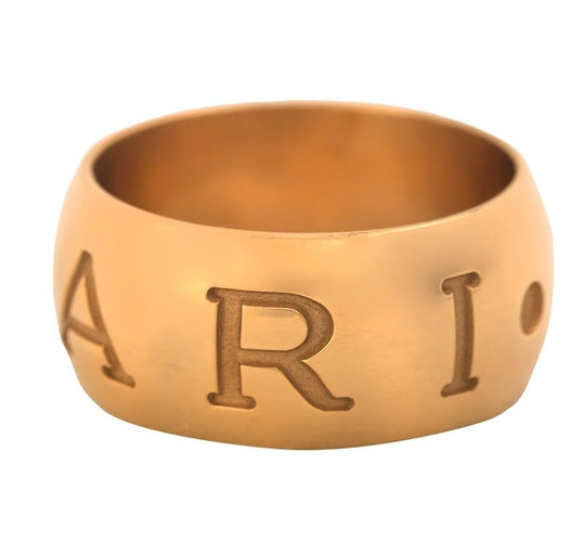 Bague 56 Bulgari Monologo - Bague en or jaune 58 Facettes 268T26_M