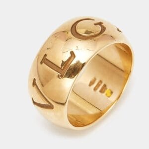 Bague 56 Bulgari Monologo - Bague en or jaune 58 Facettes 268T26_M