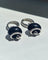 Boucles d'oreilles Chantecler Capri - Boucles d'oreilles cloche en or blanc, onyx et diamants 58 Facettes CV-069