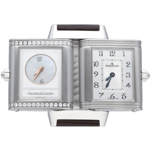 Montre Jaeger-LeCoultre Reverso Duetto - Montre en acier 58 Facettes MT46981