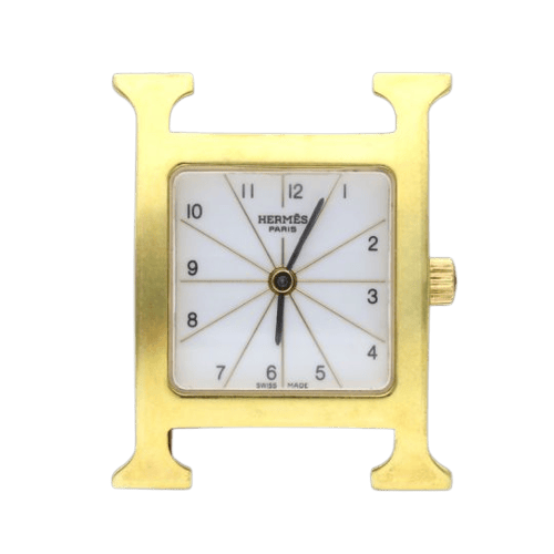 Montre Hermès Heure H - Montre en plaqué or 58 Facettes MT47118