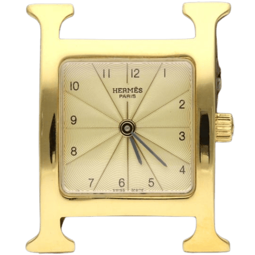 Hermès Time H - Dameur forgyldt 