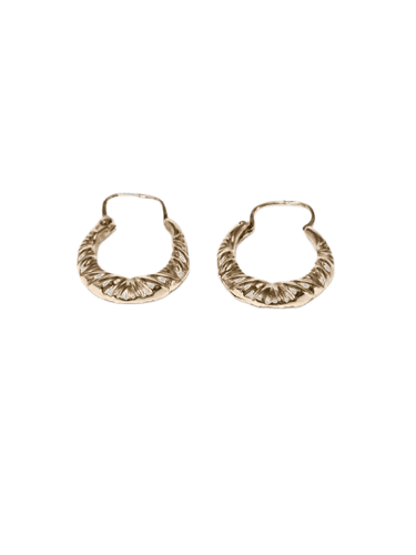 Boucles d'oreilles Créoles anciennes - Boucles d'oreilles en or jaune 58 Facettes Bo_04