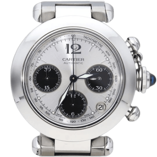 Montre Cartier Pasha - Montre chronographe en acier 58 Facettes MT45243